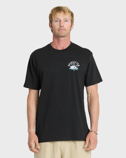 Skull Rock Classic Short Sleeve Knit T-Shirt - Black