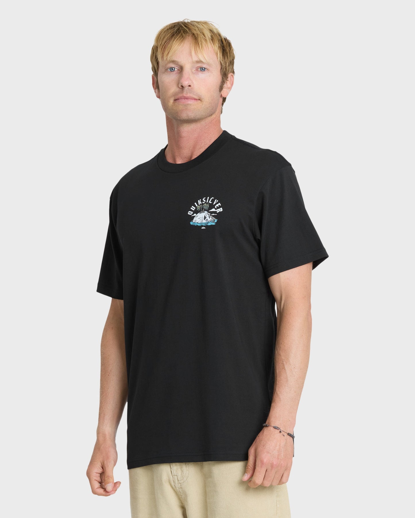 Skull Rock Classic Short Sleeve Knit T-Shirt - Black