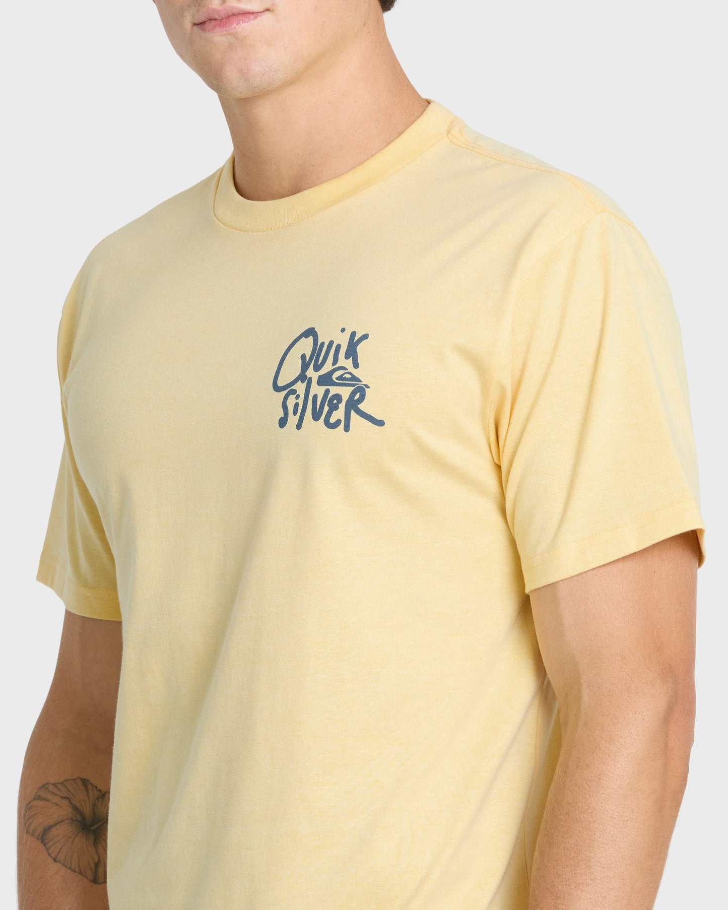 Shred Classic Short Sleeve Knit T-Shirt - Straw Heather