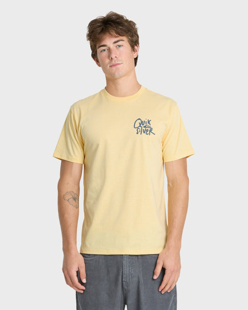 Shred Classic Short Sleeve Knit T-Shirt - Straw Heather