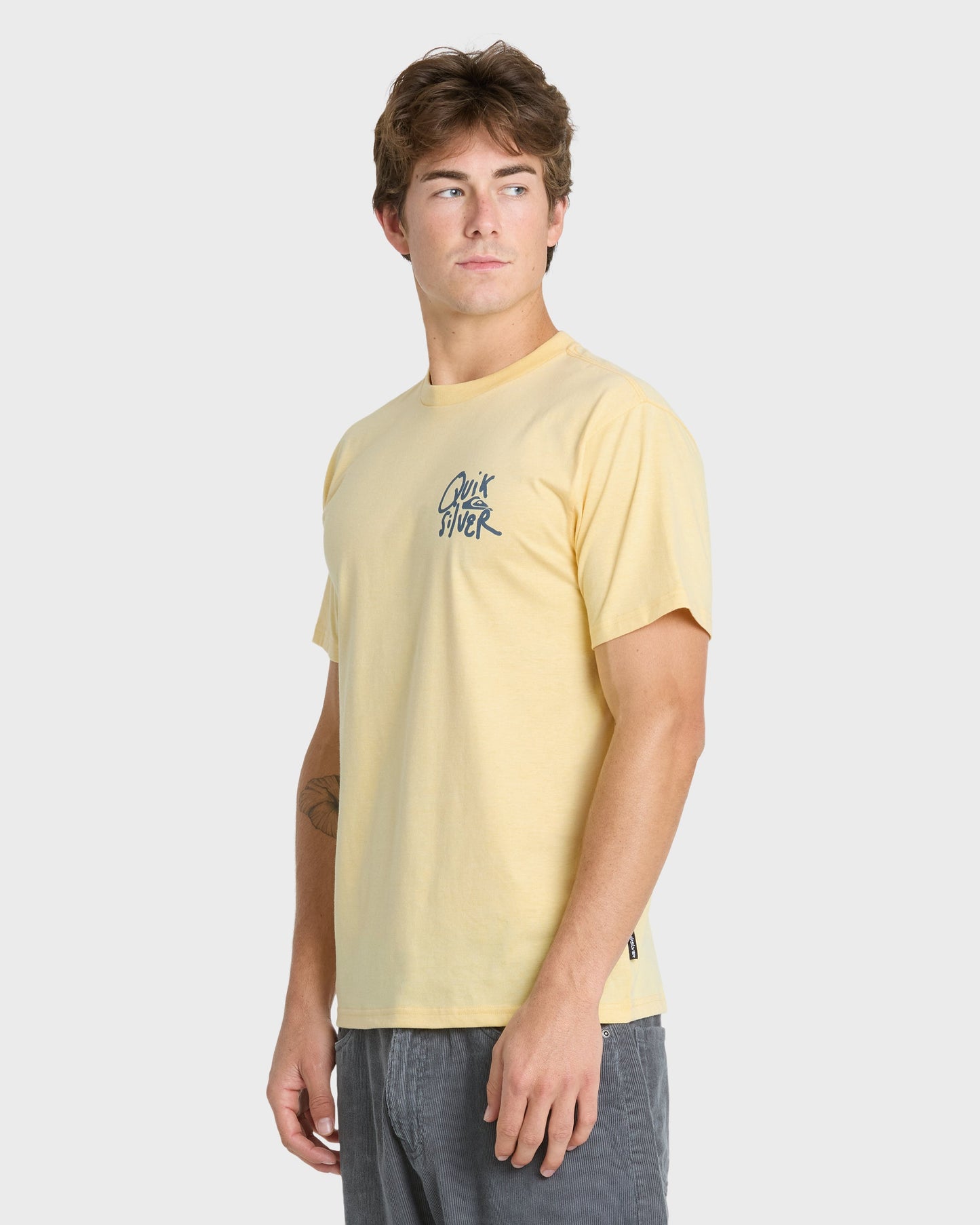 Shred Classic Short Sleeve Knit T-Shirt - Straw Heather