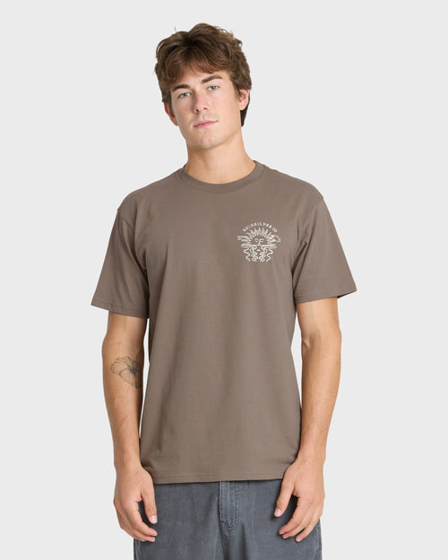 Sun Down Classic Short Sleeve Knit T-Shirt - Pine Bark