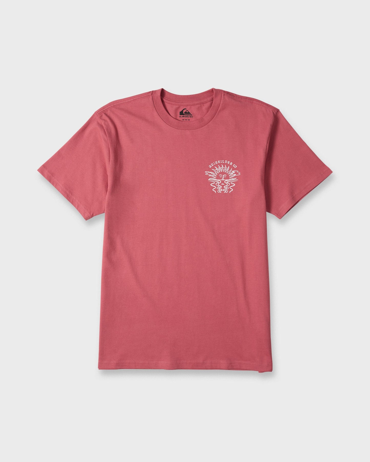 Sun Down Classic Short Sleeve Knit T-Shirt - Slate Rose