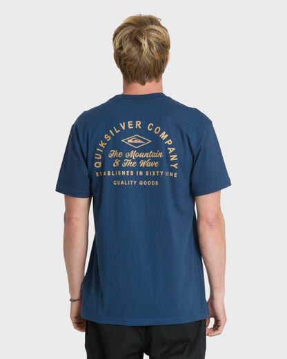 Garage Days Classic Short Sleeve Knit T-Shirt - Dark Denim