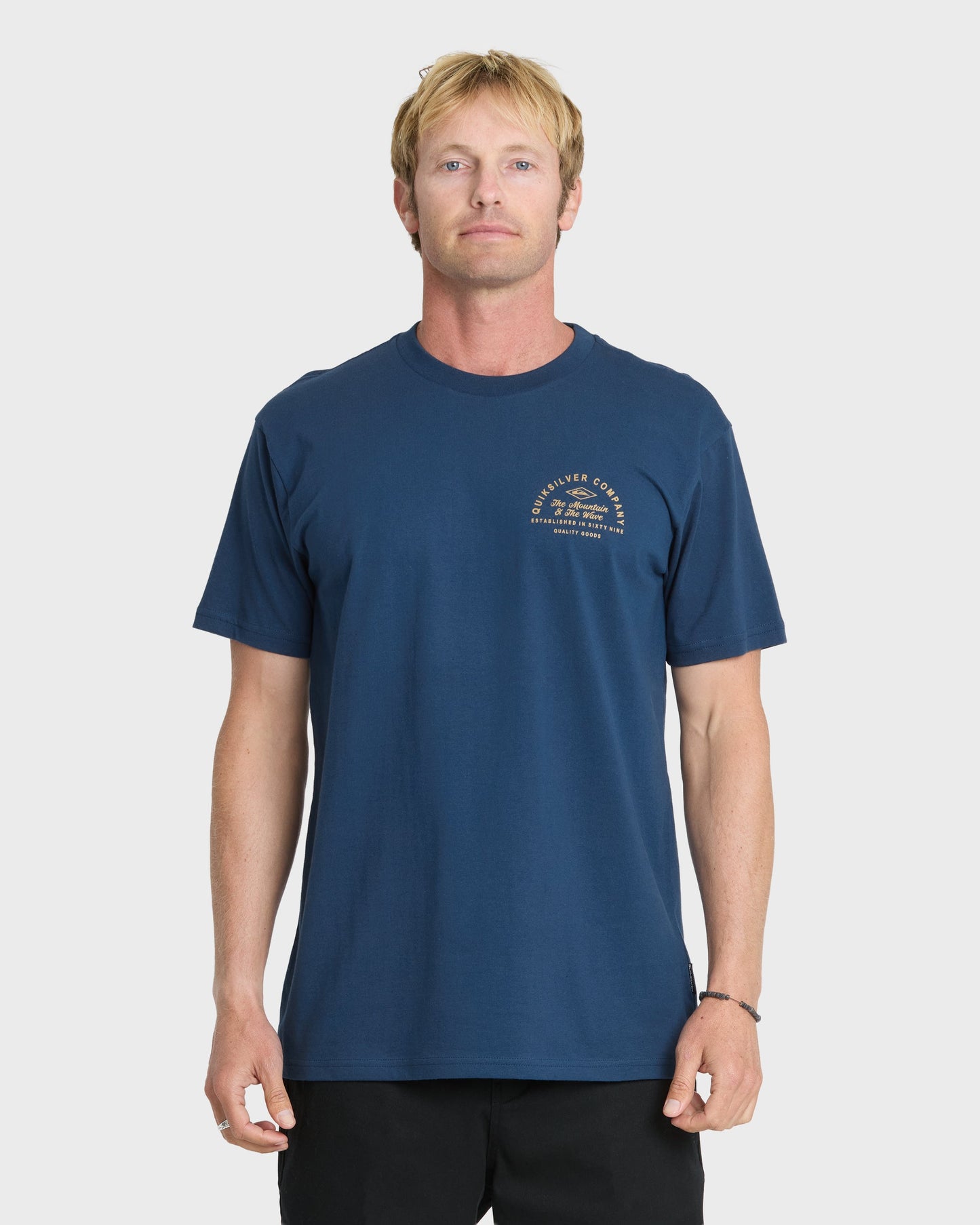Garage Days Classic Short Sleeve Knit T-Shirt - Dark Denim