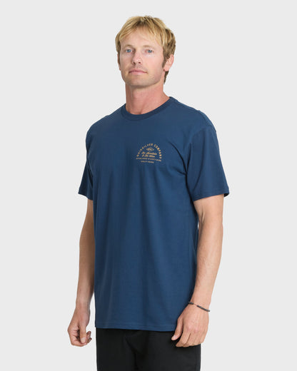 Garage Days Classic Short Sleeve Knit T-Shirt - Dark Denim