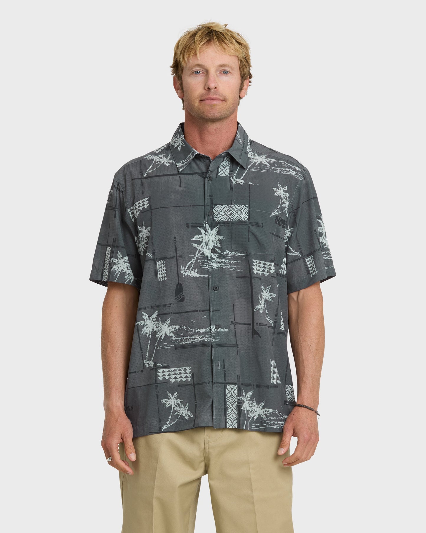Waterman Island Time Short Sleeve Woven Shirt - Phantom