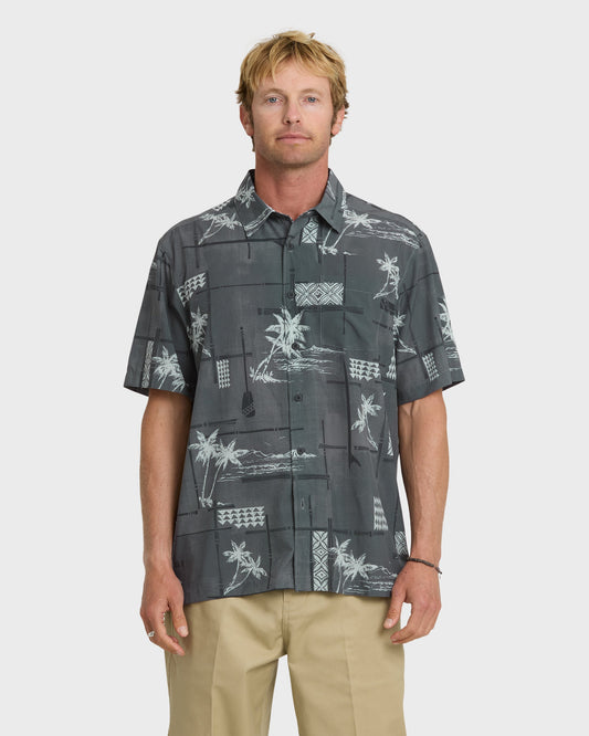 Waterman Island Time Short Sleeve Woven Shirt - Phantom