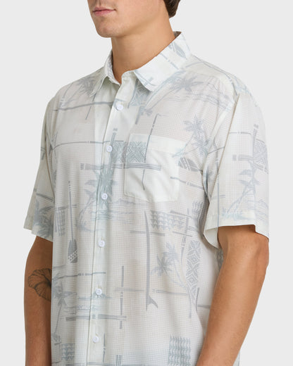 Waterman Island Time Short Sleeve Woven Shirt - White