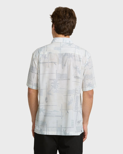 Waterman Island Time Short Sleeve Woven Shirt - White