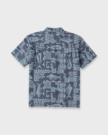 Waterman Pescadero Short Sleeve Woven Shirt - Blue Nights