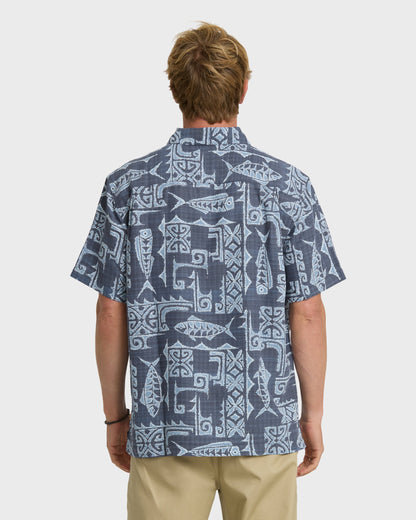 Waterman Pescadero Short Sleeve Woven Shirt - Blue Nights