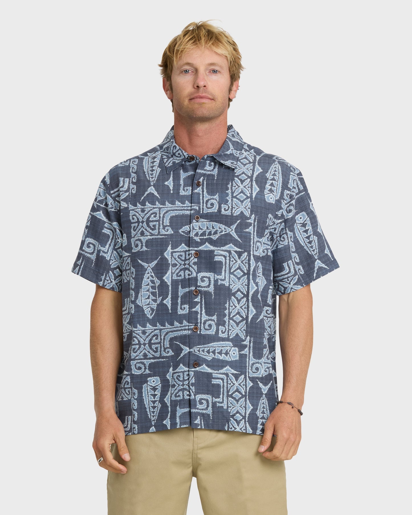 Waterman Pescadero Short Sleeve Woven Shirt - Blue Nights