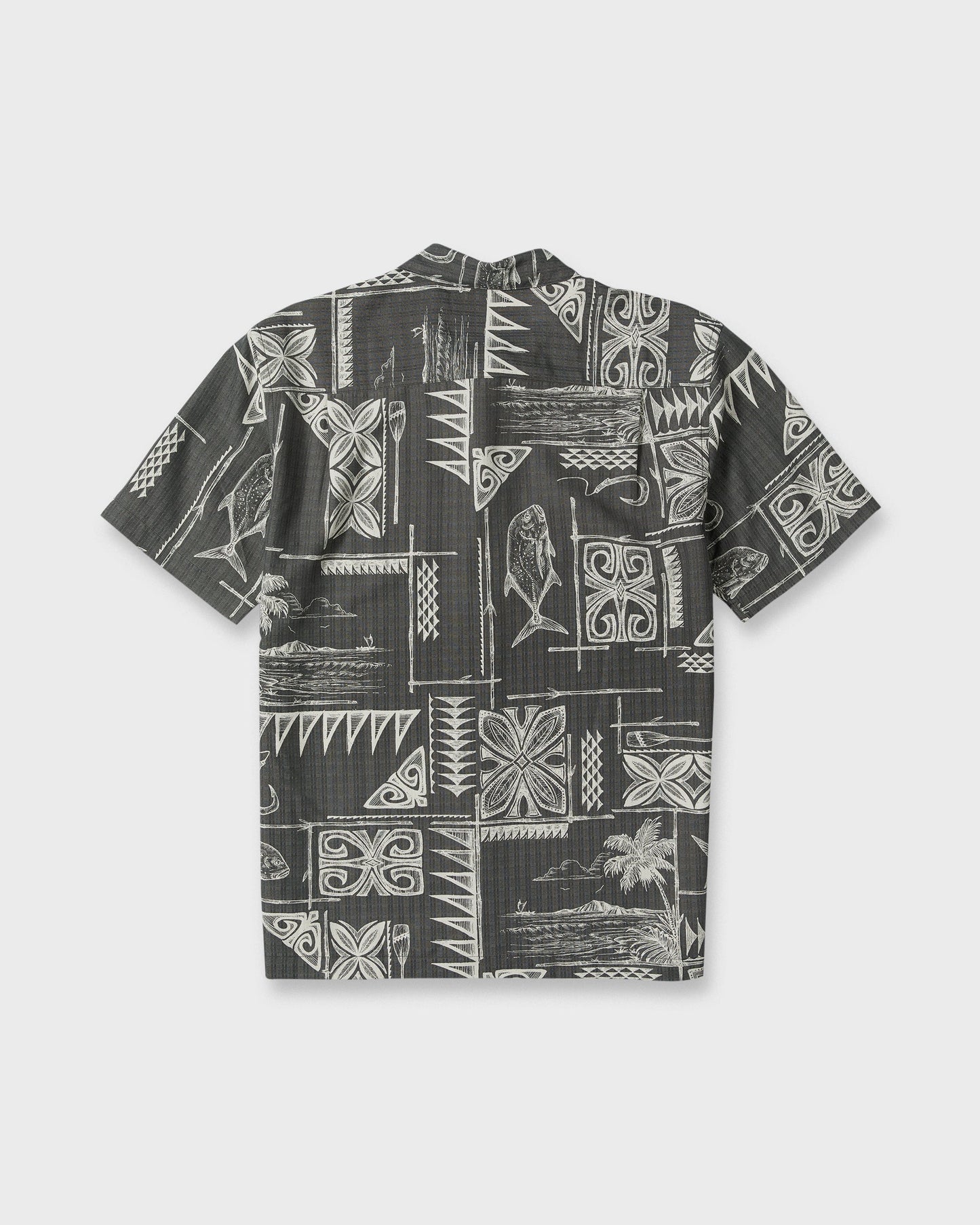 Waterman Ohana Bay Short Sleeve Woven Shirt - Phantom
