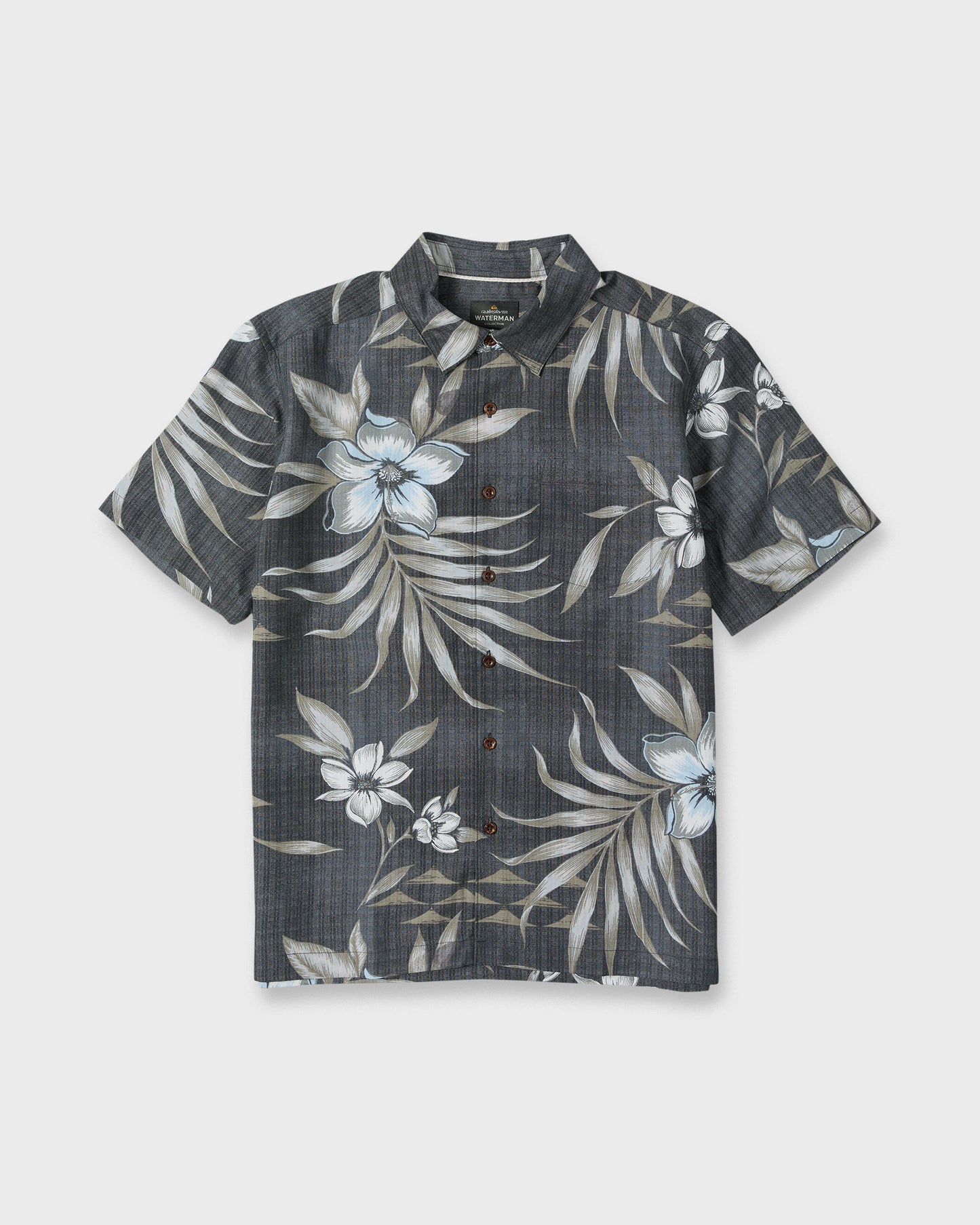 Waterman Palapa Floral Short Sleeve Woven Shirt - Phantom