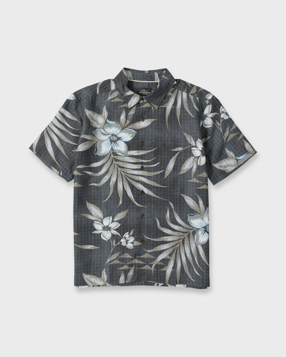 Waterman Palapa Floral Short Sleeve Woven Shirt - Phantom