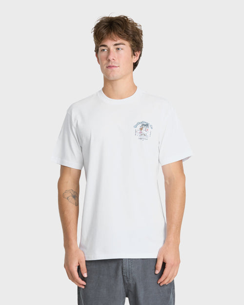 California Pelican Island Classic Short Sleeve Knit T-Shirt - White
