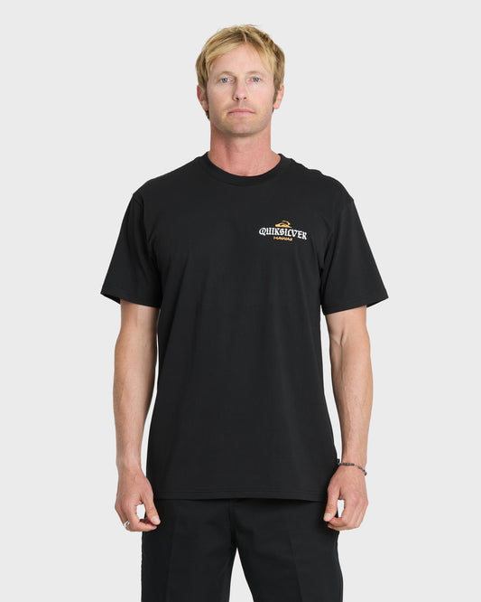 Hawaii Barb Wire Classic Short Sleeve Cotton T-Shirt - Black