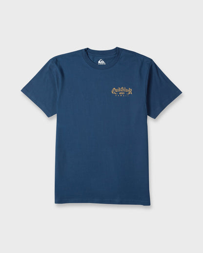 Hawaii Old English Classic Short Sleeve Knit T-Shirt - Dark Denim