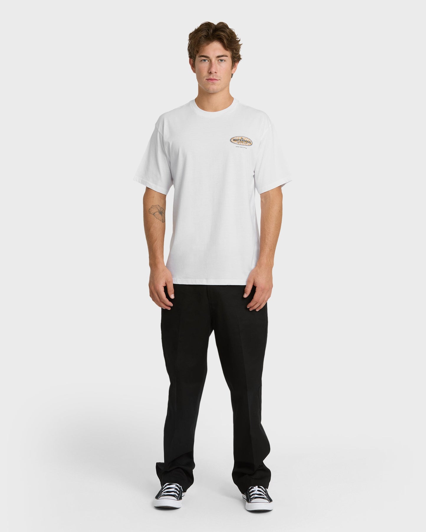 Waterman Inter Fill Classic Short Sleeve Knit T-Shirt - White
