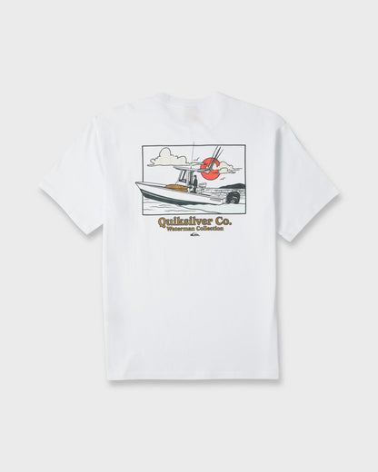 Waterman Seabound Short Sleeve Cotton T-Shirt - White