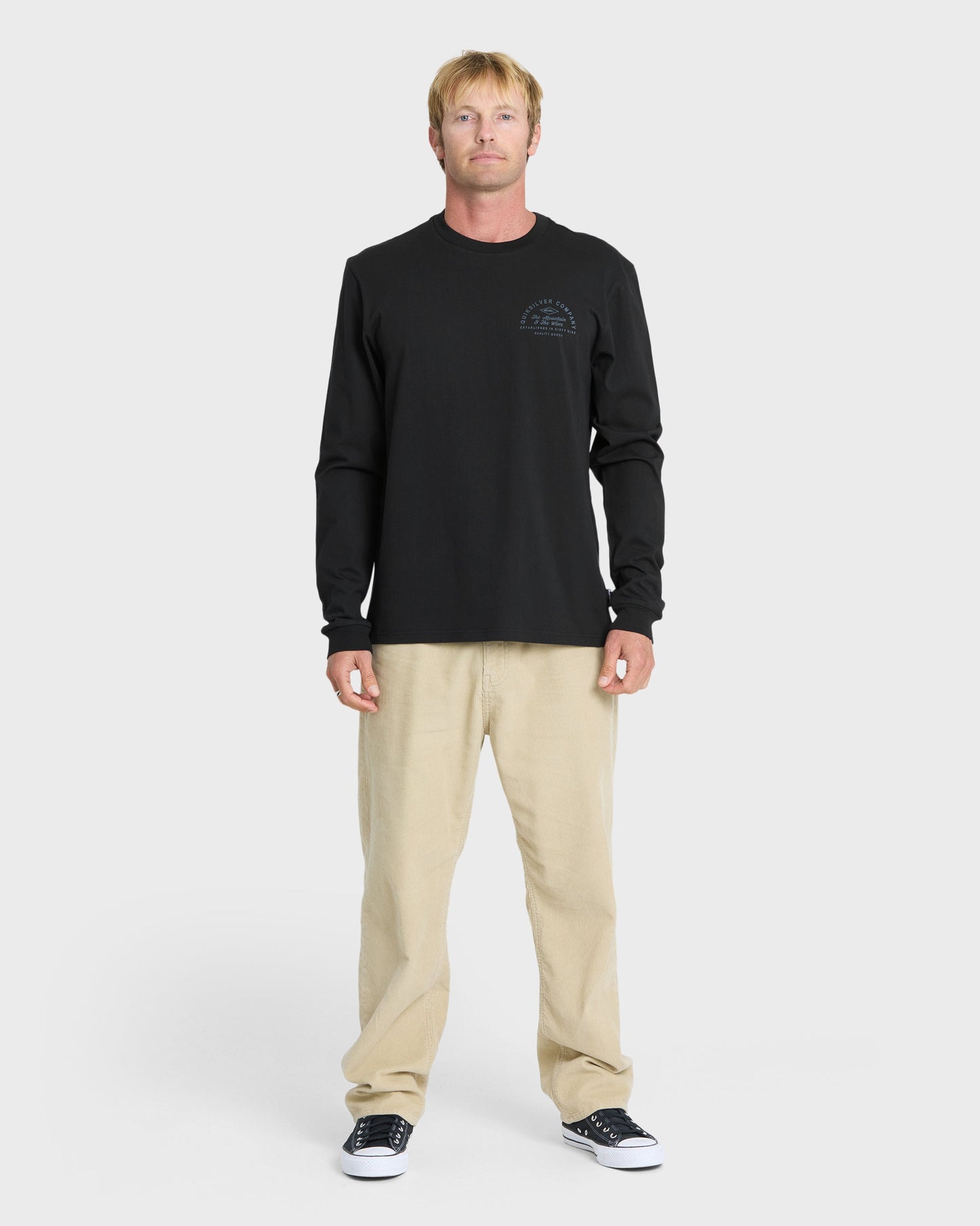 Garage Days Long Sleeve Knit T-Shirt - Black