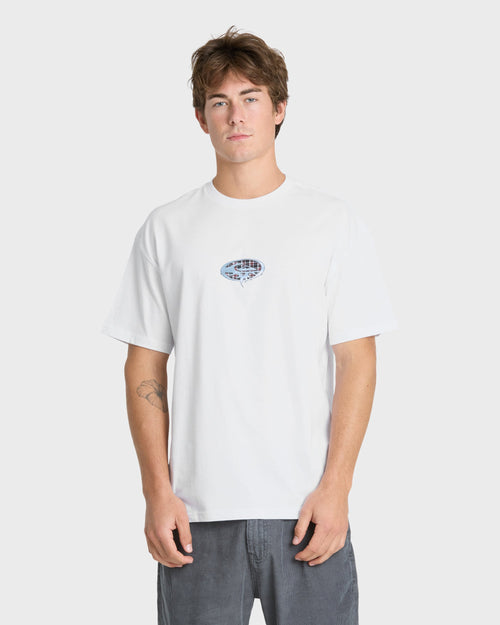Chrome Thorn Mercury Short Sleeve Knit T-Shirt - White