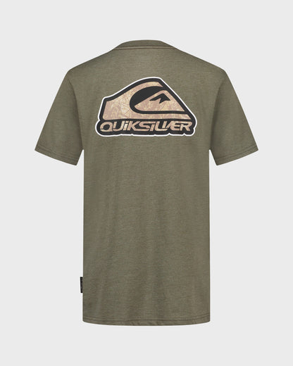 Boys Camo Wordmark Short Sleeve T-Shirt