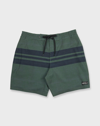 Surfsilk Street Trunk Stripe 18" Boardshorts - Grape Leaf