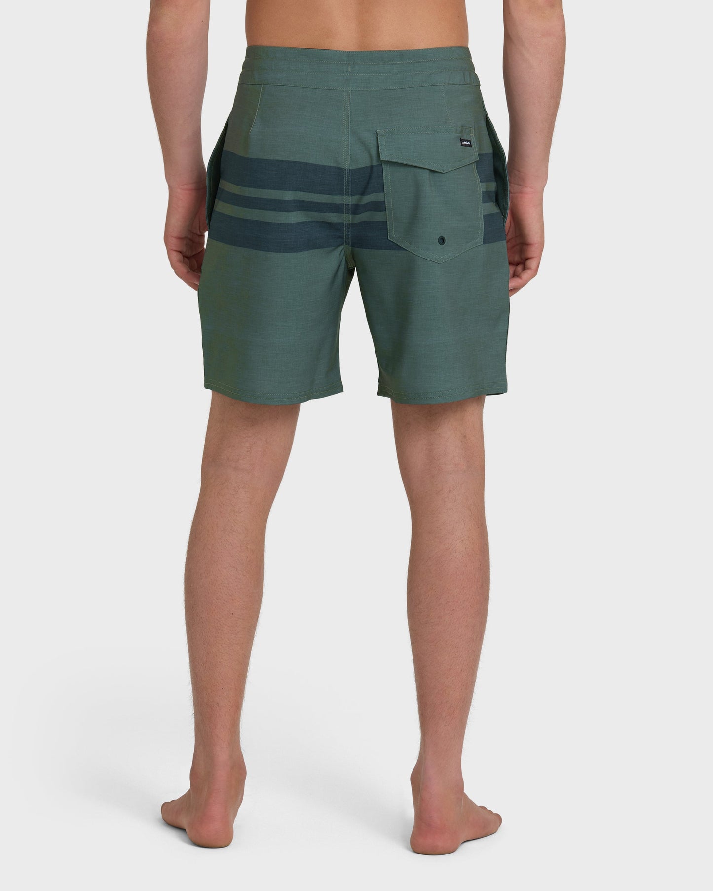 Surfsilk Street Trunk Stripe 18" Boardshorts - Grape Leaf