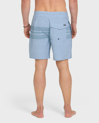 Surfsilk Street Trunk Stripe 18" Boardshorts - Skyway