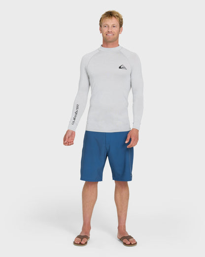 Everyday UPF 50 Long Sleeve Rashguard - Light Grey Hth