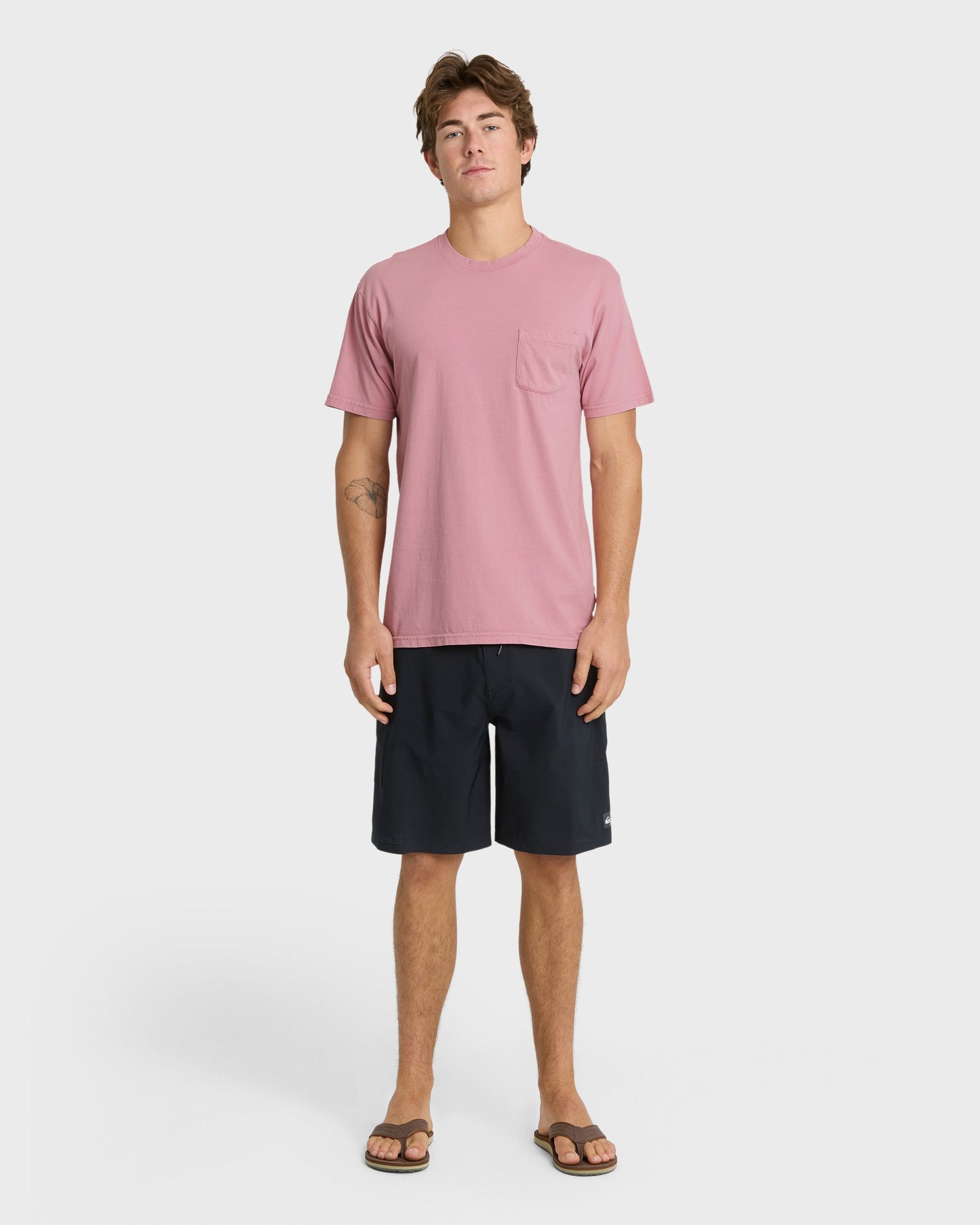 Saltwater Pocket Tee - Dusty Rose