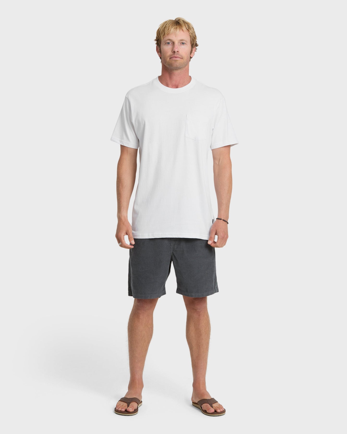 Saltwater Pocket Tee - White