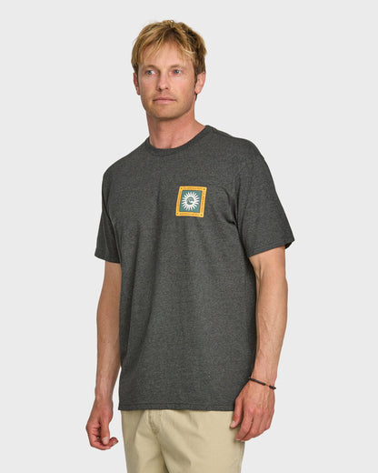 Sun Roots Organic Heather T-Shirt - Silver White Heather