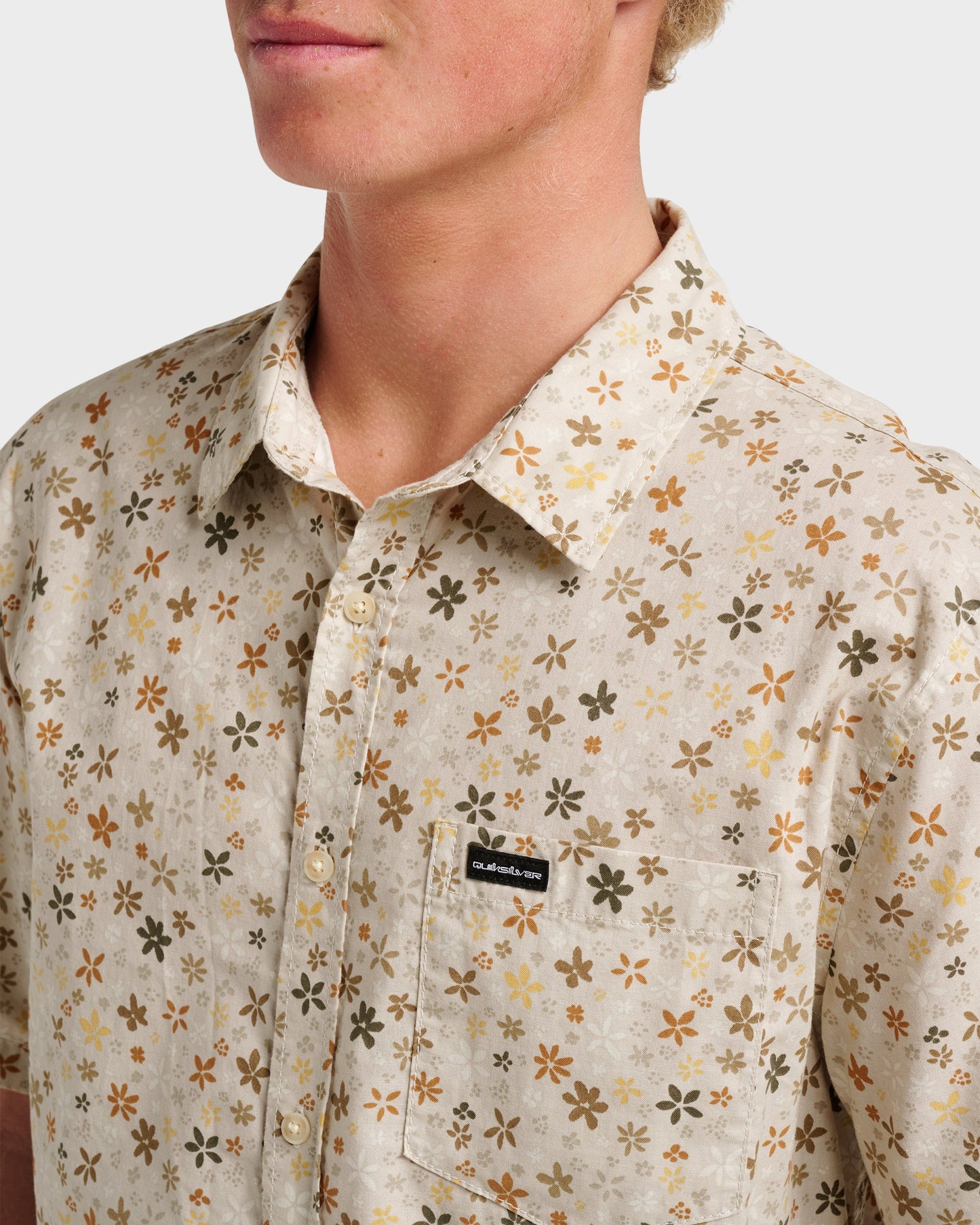 Ditsy Mini Classic Short Sleeve Shirt - Moonstruck