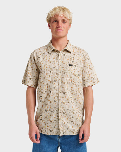 Ditsy Mini Classic Short Sleeve Shirt - Moonstruck
