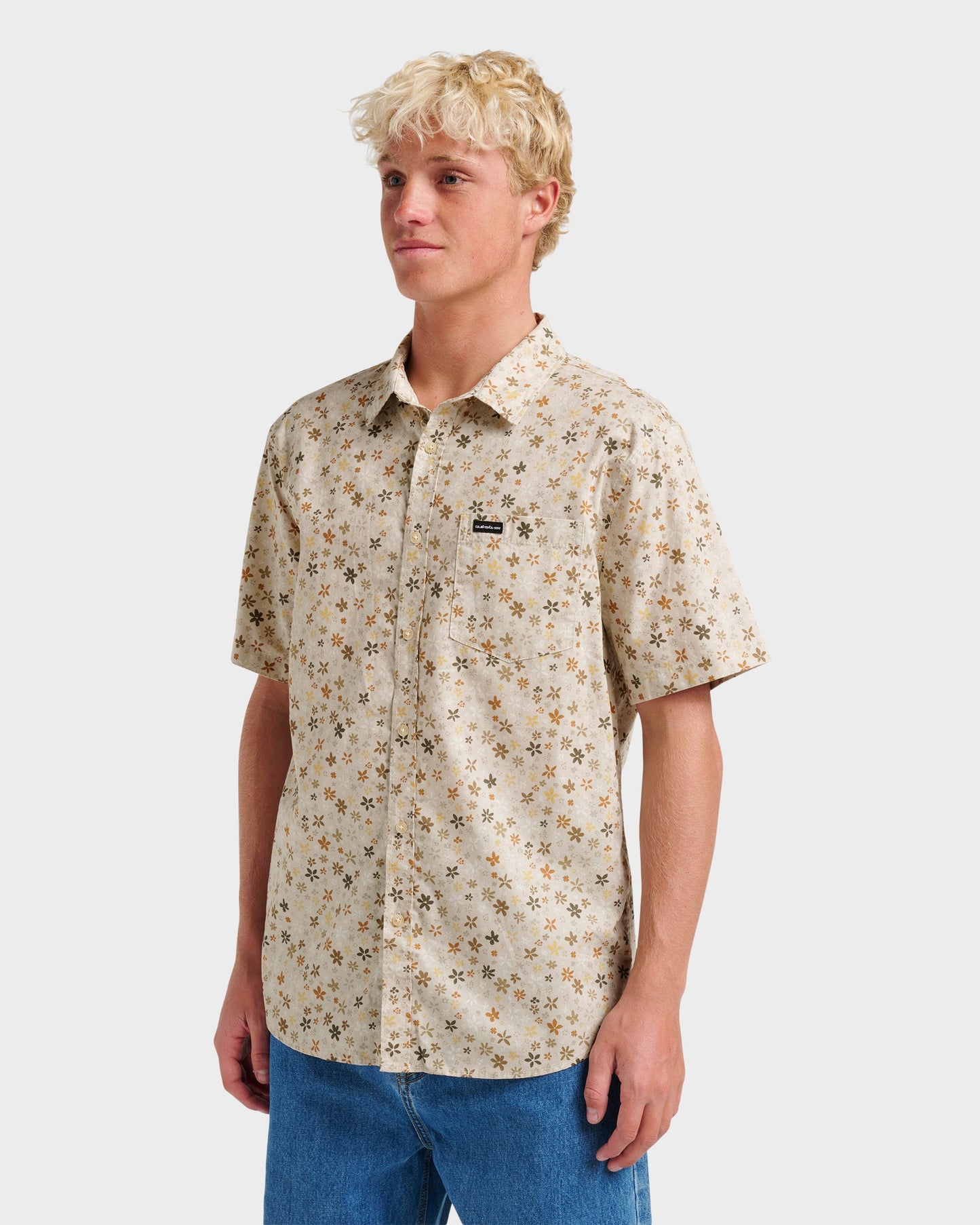 Ditsy Mini Classic Short Sleeve Shirt - Moonstruck