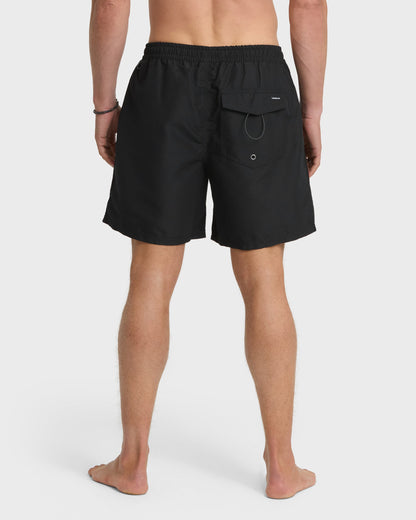 Everyday Solid 17" Swim Trunks - Black