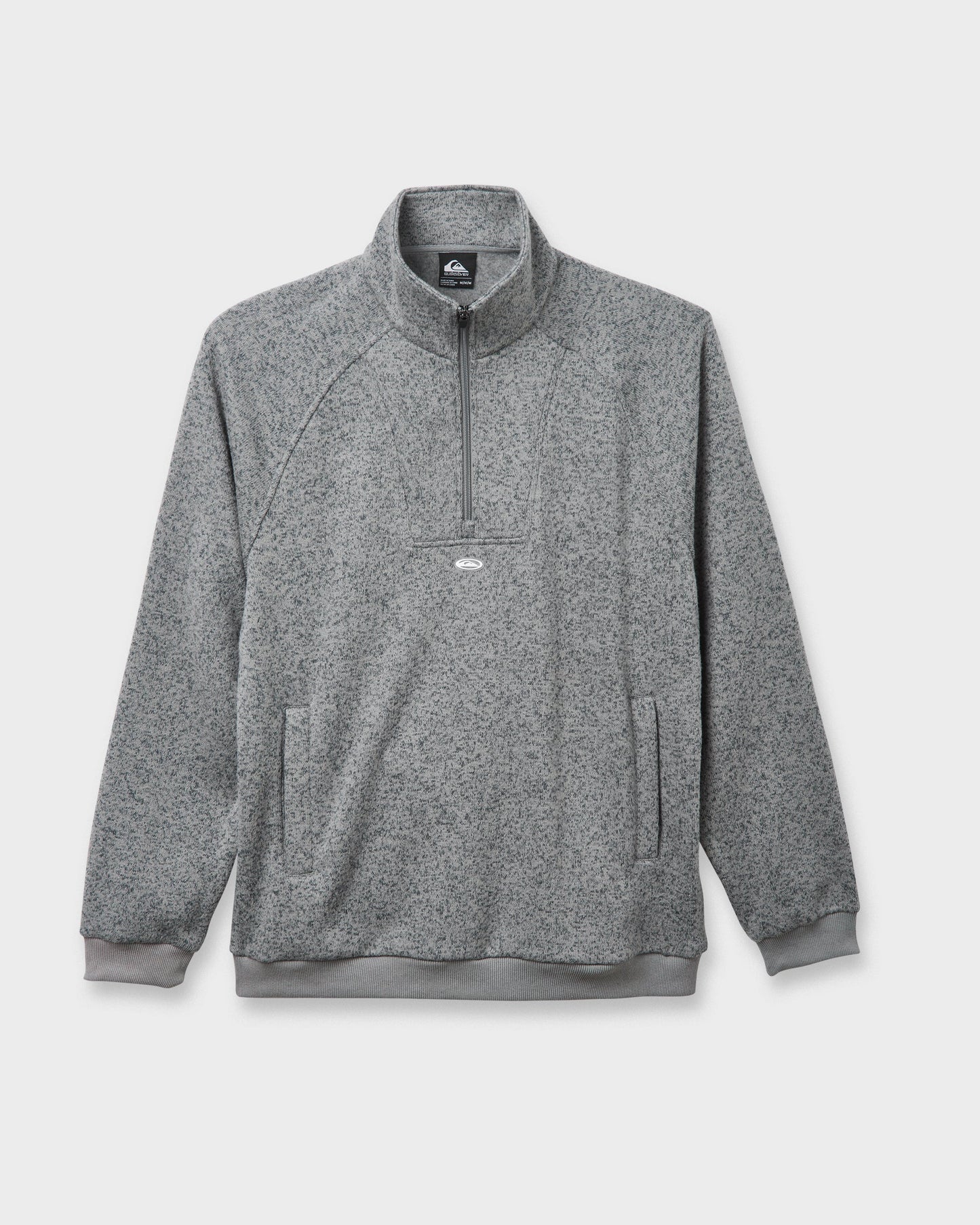 Keller Half Zip Mock Sweatshirt - Smoked Gray Heather