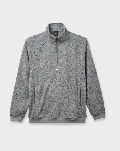 Keller Half Zip Mock Sweatshirt - Smoked Gray Heather