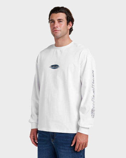 Chrome English Long Sleeve Mercury T-Shirt - White