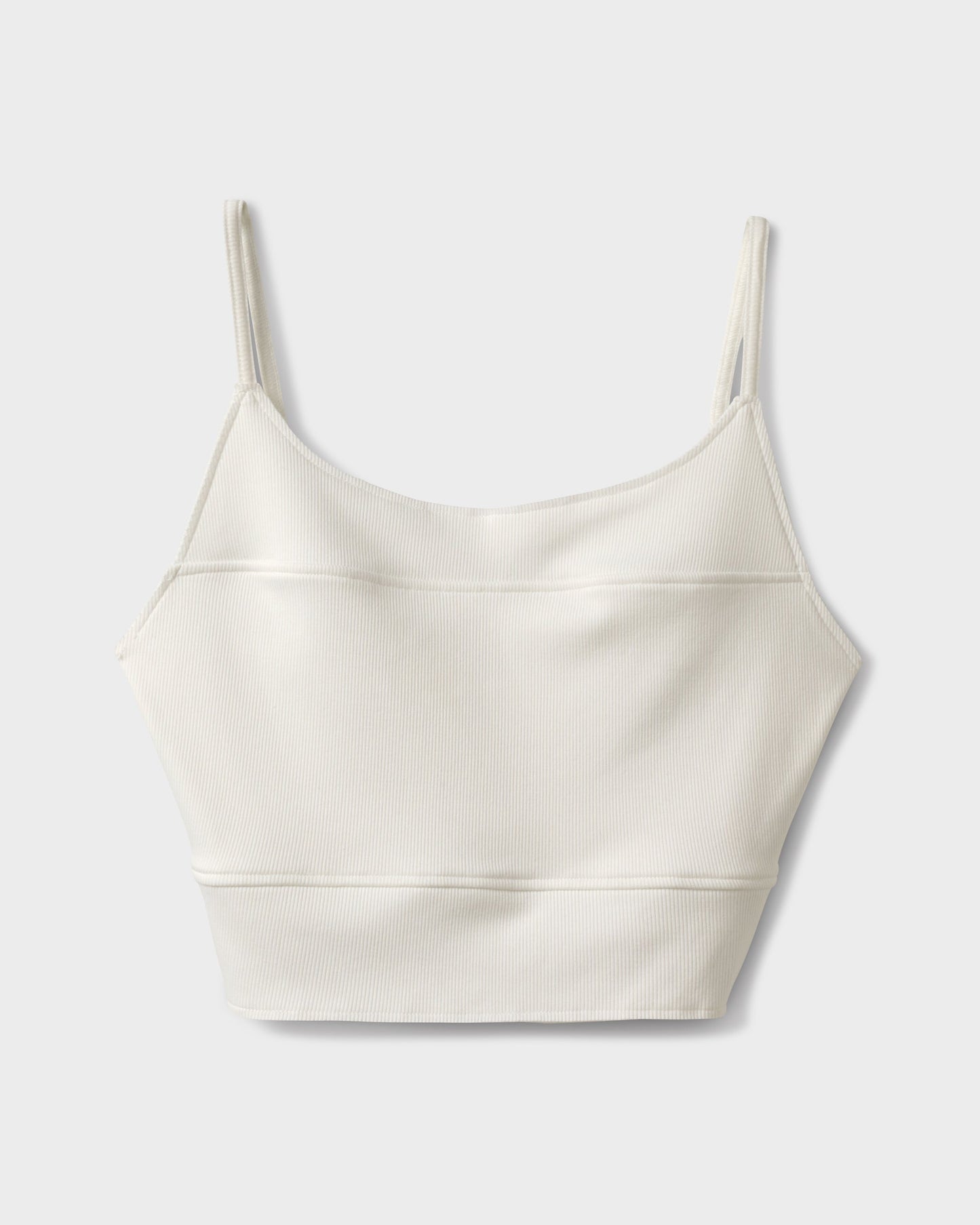 Rhea Solid Cropped Rib Tank