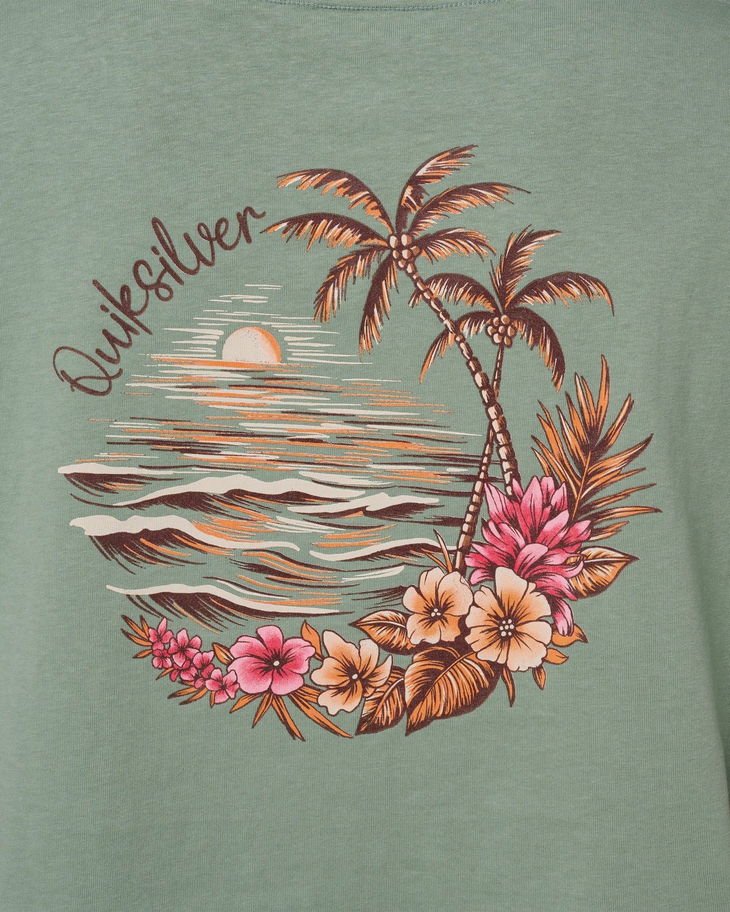 Island Time Short Sleeve Cropped Boyfriend T-Shirt