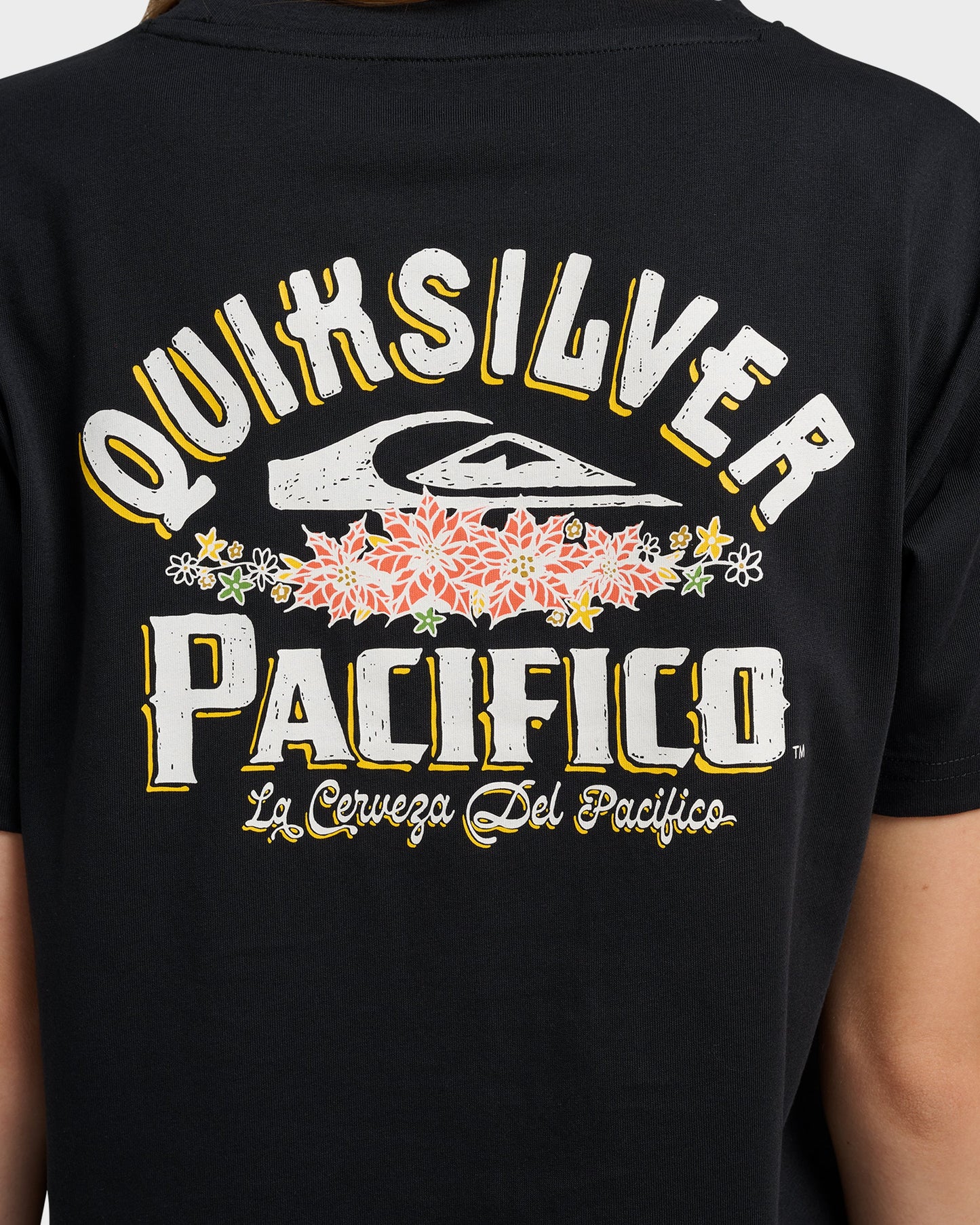 Quiksilver X Pacifico Sign Lock Cropped Boyfriend T-Shirt