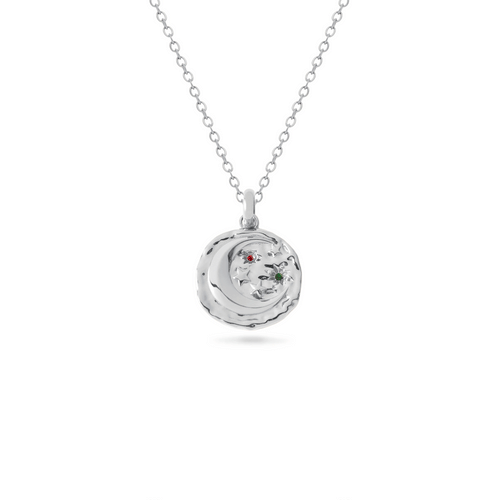 Talisman Celestial Birthstone Necklace (Silver)