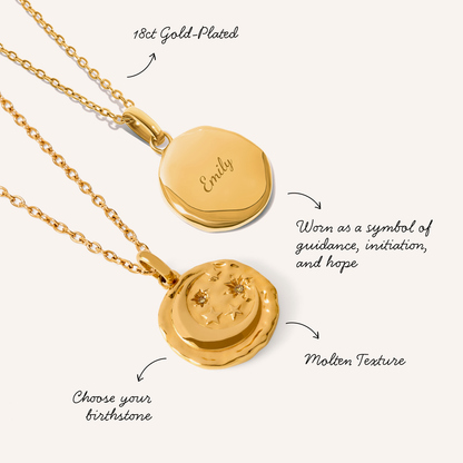 Talisman Celestial Birthstone Necklace (Gold)