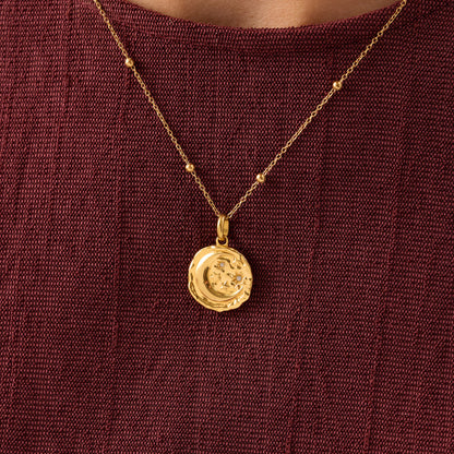 Talisman Celestial Birthstone Necklace (Gold)