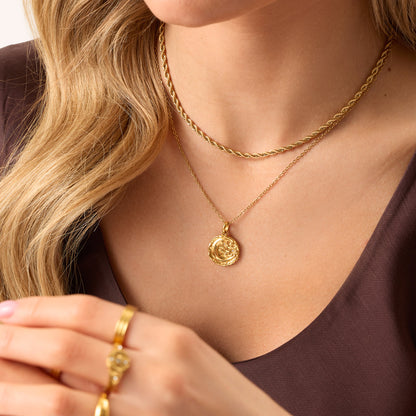 Talisman Celestial Birthstone Necklace (Gold)