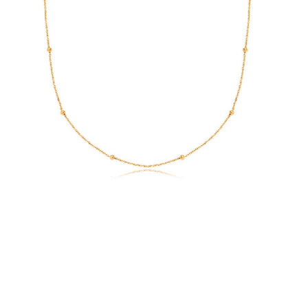 Written In The Stars Handwriting Tag Necklace (Gold)